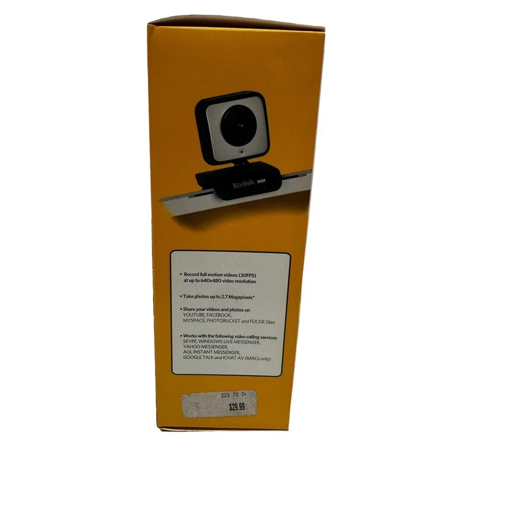 Kodak Webcam Built In‎ Microphone S101 New in Package Mac or Windows